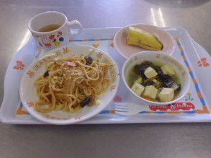 茄子とトマトのスパゲティー