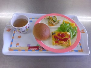 ゴロゴロ野菜の卵焼き